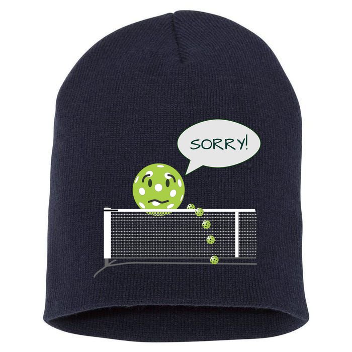 Pickleball Sorry Not Sorry Short Acrylic Beanie