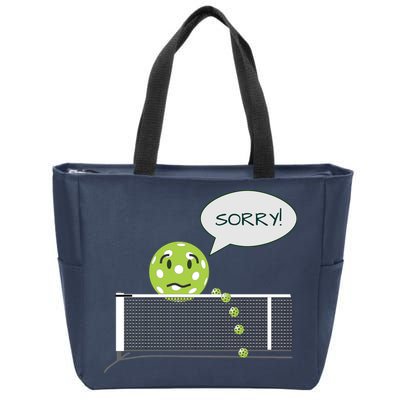 Pickleball Sorry Not Sorry Zip Tote Bag
