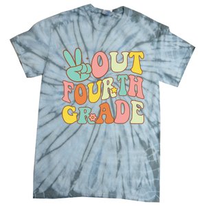 Peace Sign Out Fourth Grade Groovy Last Day School 4th Grade  Tie-Dye T-Shirt