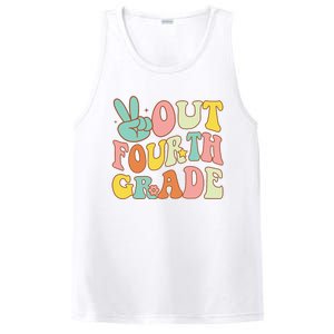 Peace Sign Out Fourth Grade Groovy Last Day School 4th Grade  PosiCharge Competitor Tank