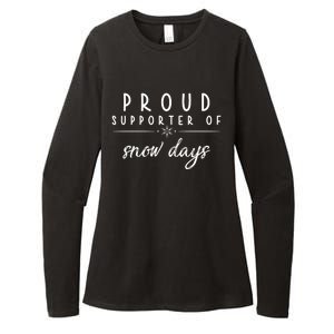 Proud Supporter Of Snow Days Womens CVC Long Sleeve Shirt