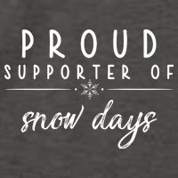 Proud Supporter Of Snow Days Vector Backpack