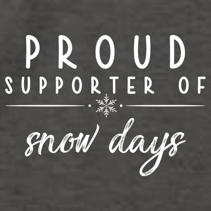 Proud Supporter Of Snow Days Vector Backpack