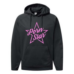 Porn Star Outline Graphic Performance Fleece Hoodie