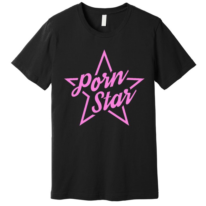 Porn Star Outline Graphic Premium T-Shirt