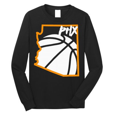 Phoenix State Of Arizona White Sunset Vintage Design Long Sleeve Shirt
