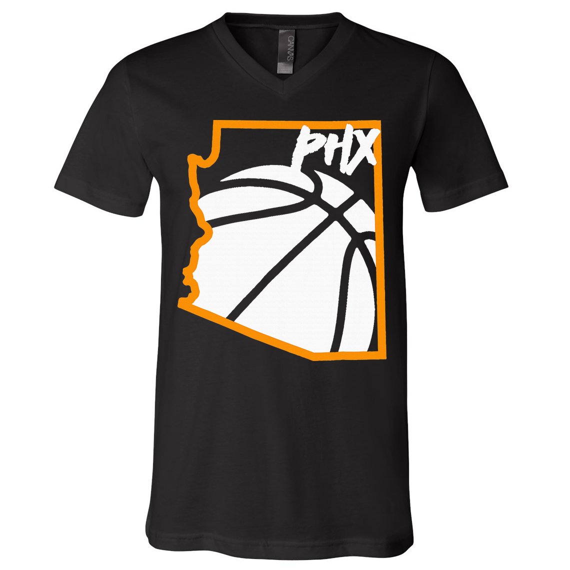 Phoenix State Of Arizona White Sunset Vintage Design V-Neck T-Shirt