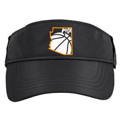 Phoenix State Of Arizona White Sunset Vintage Design Adult Drive Performance Visor