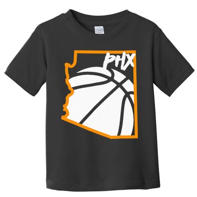 Phoenix State Of Arizona White Sunset Vintage Design Toddler T-Shirt