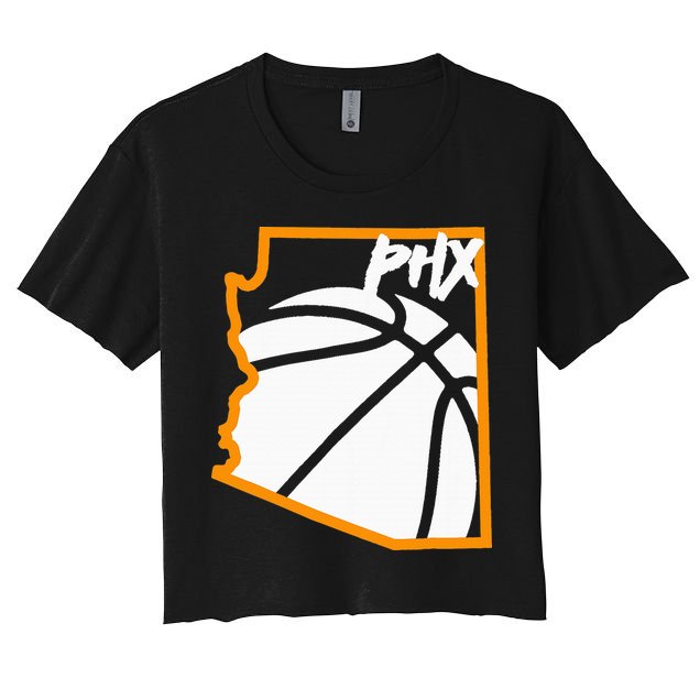 Phoenix State Of Arizona White Sunset Vintage Design Crop Top
