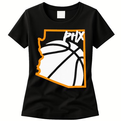 Phoenix State Of Arizona White Sunset Vintage Design Womens T-Shirt