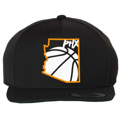 Phoenix State Of Arizona White Sunset Vintage Design Wool Snapback Cap