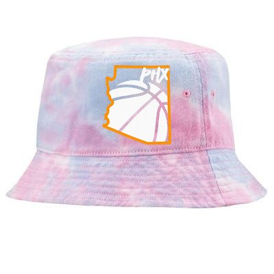 Phoenix State Of Arizona White Sunset Vintage Design Tie-Dyed Bucket Hat