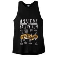 Python Snake Owner Anatomy Of A Ball Python Ladies PosiCharge Tri-Blend Wicking Tank