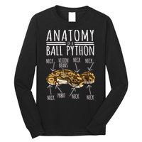 Python Snake Owner Anatomy Of A Ball Python Long Sleeve Shirt