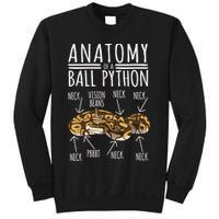 Python Snake Owner Anatomy Of A Ball Python Sweatshirt