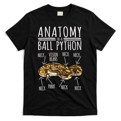 Python Snake Owner Anatomy Of A Ball Python T-Shirt