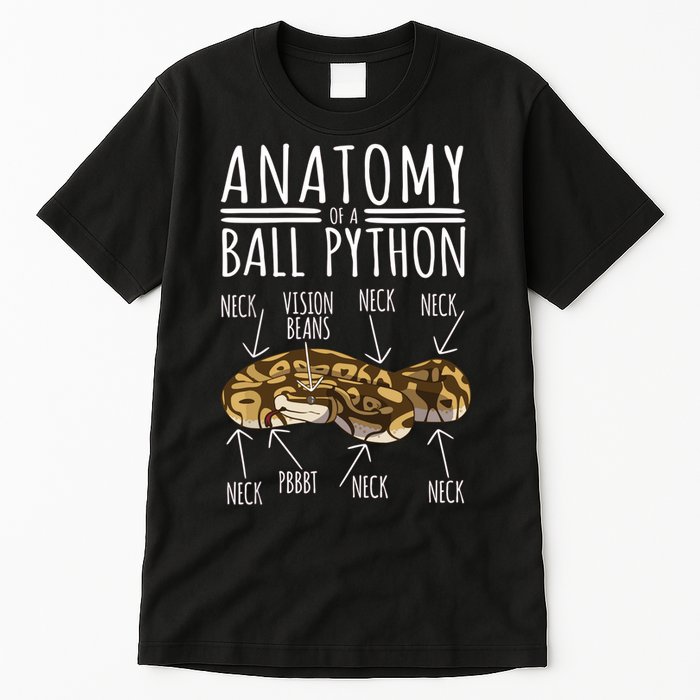 Python Snake Owner Anatomy Of A Ball Python Tall T-Shirt