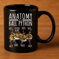 Python Snake Owner Anatomy Of A Ball Python 11oz C Handle Ceramic Mug