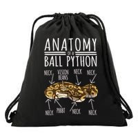Python Snake Owner Anatomy Of A Ball Python Drawstring Bag