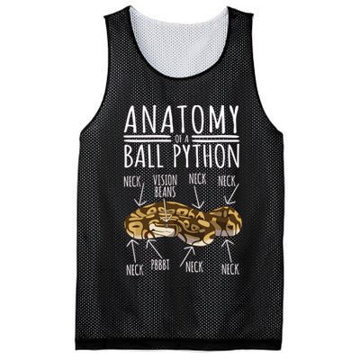 Python Snake Owner Anatomy Of A Ball Python Mesh Reversible Basketball Jersey Tank