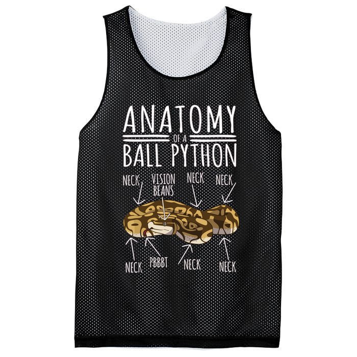 Python Snake Owner Anatomy Of A Ball Python Mesh Reversible Basketball Jersey Tank