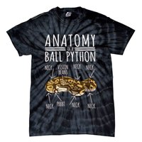 Python Snake Owner Anatomy Of A Ball Python Tie-Dye T-Shirt
