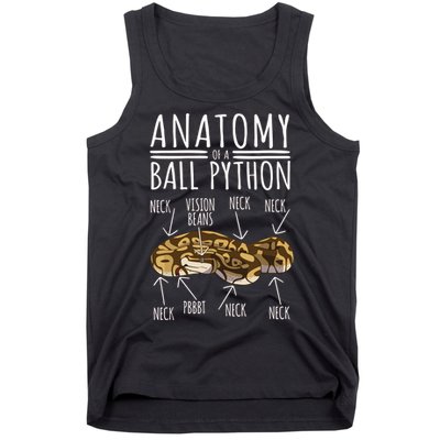 Python Snake Owner Anatomy Of A Ball Python Tank Top