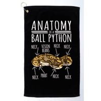 Python Snake Owner Anatomy Of A Ball Python Golf Towel