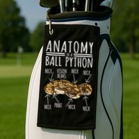 Python Snake Owner Anatomy Of A Ball Python Golf Towel
