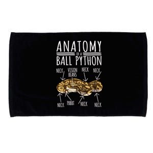 Python Snake Owner Anatomy Of A Ball Python Microfiber Hand Towel