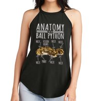 Python Snake Owner Anatomy Of A Ball Python Women's Perfect Tri Rocker Tank