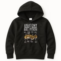 Python Snake Owner Anatomy Of A Ball Python Kids Hoodie