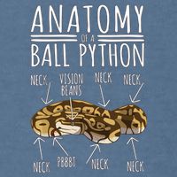 Python Snake Owner Anatomy Of A Ball Python Garment-Dyed Sweatshirt