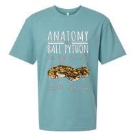 Python Snake Owner Anatomy Of A Ball Python Sueded Cloud Jersey T-Shirt