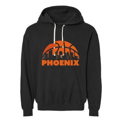 Phoenix State Of Arizona Orange Sunset Vintage Design Garment-Dyed Fleece Hoodie