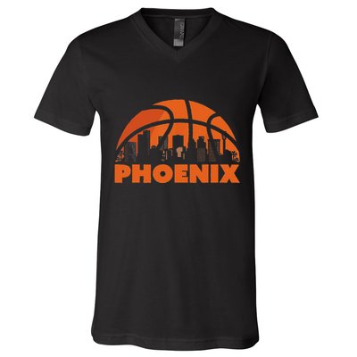 Phoenix State Of Arizona Orange Sunset Vintage Design V-Neck T-Shirt