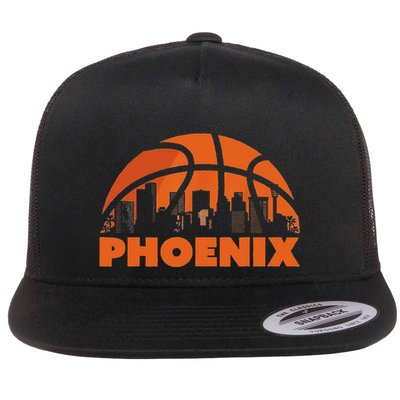 Phoenix State Of Arizona Orange Sunset Vintage Design Flatbill Hat