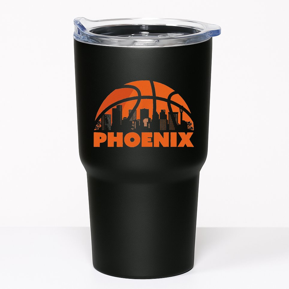 Phoenix State Of Arizona Orange Sunset Vintage Design Tumbler