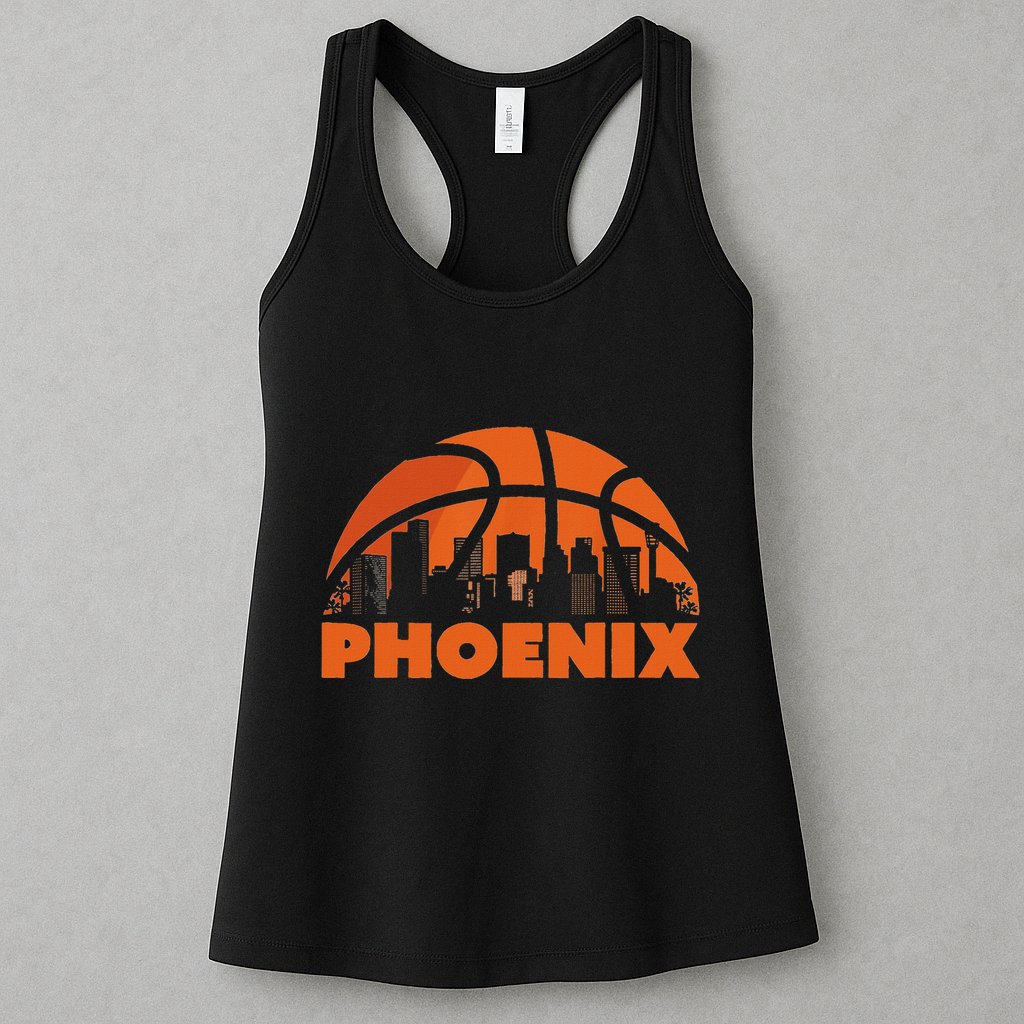 Phoenix State Of Arizona Orange Sunset Vintage Design Womens Tank Top