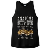 Python Snake Owner Anatomy Of A Ball Python Ladies PosiCharge Tri-Blend Wicking Tank