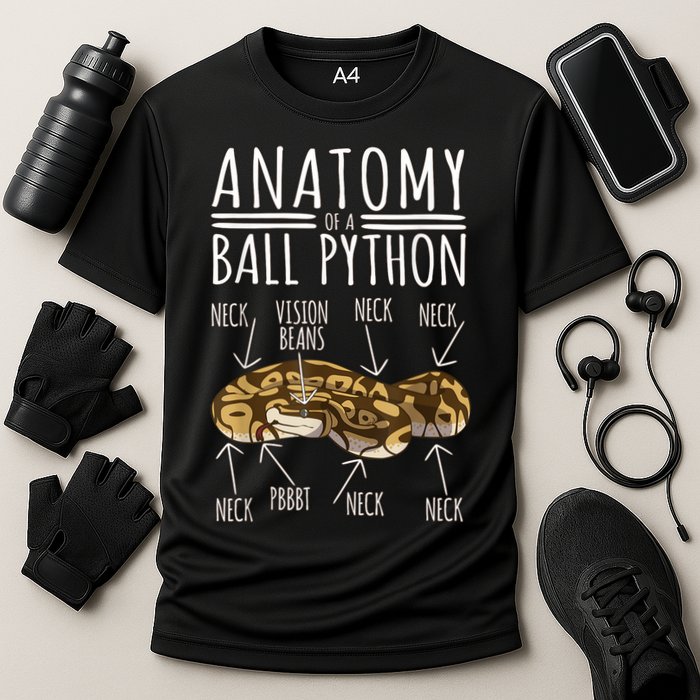 Python Snake Owner Anatomy Of A Ball Python Performance Shirt