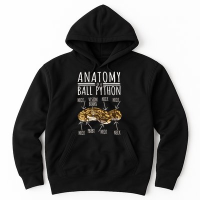 Python Snake Owner Anatomy Of A Ball Python Hoodie