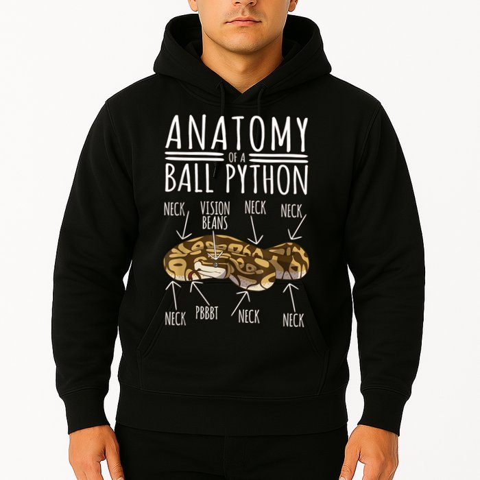 Python Snake Owner Anatomy Of A Ball Python Hoodie