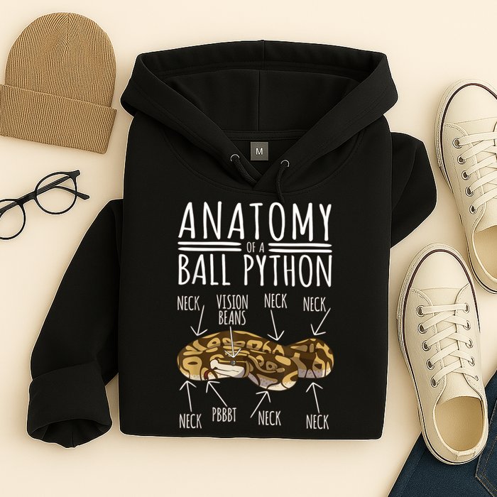 Python Snake Owner Anatomy Of A Ball Python Hoodie