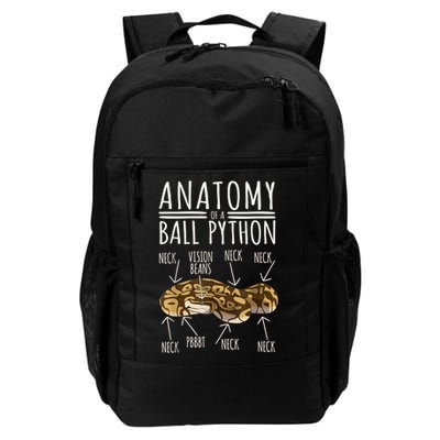 Python Snake Owner Anatomy Of A Ball Python Daily Commute Backpack