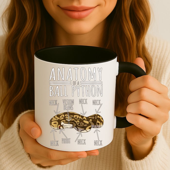Python Snake Owner Anatomy Of A Ball Python Mug