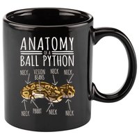 Python Snake Owner Anatomy Of A Ball Python 11oz C Handle Ceramic Mug