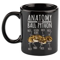 Python Snake Owner Anatomy Of A Ball Python 11oz C Handle Ceramic Mug