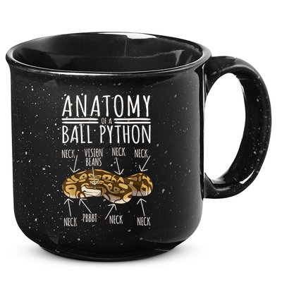 Python Snake Owner Anatomy Of A Ball Python 15oz Campfire Ceramic Mug